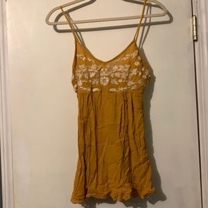Super mini mustard dress